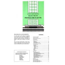 Manual/Pattern/Parts Catalog/Instruction Book for Brother KH860 KH970 Silver Reed Studio SK280 SK860