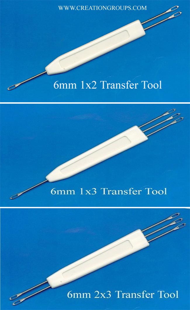 Set of 6mm Transfer Tool 1x2 1x3 2x3 for Silver Reed/Singer/Studio MK70 Empisal HK160 Knitting Machine