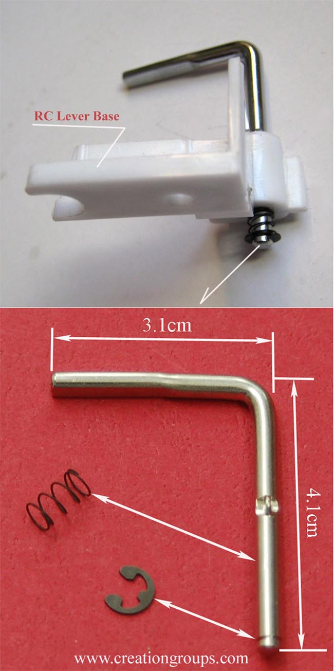 Row Counter Lever with Base for Main Carriage of Silver Reed Singer Studio SK280 SK360 SK700