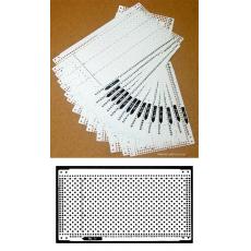 Pre punched Card Set (15pcs) + 4 Snaps for Brother KH260 KH860 and Singer SK280 Knitting Machine