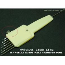 1X7 Needle Adjustable Transfer Tool for 3.5mm 3.6mm Fine Gauge Knitting Machine SK370 270 FRP70 FRJ80 SK830 KH120 KR120