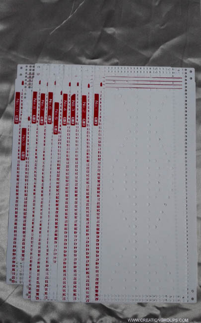 Pre Punched Card Set + 4 Snaps for Silver Reed Studio Ribber SRP60N SRP60 SRP50 SRP20