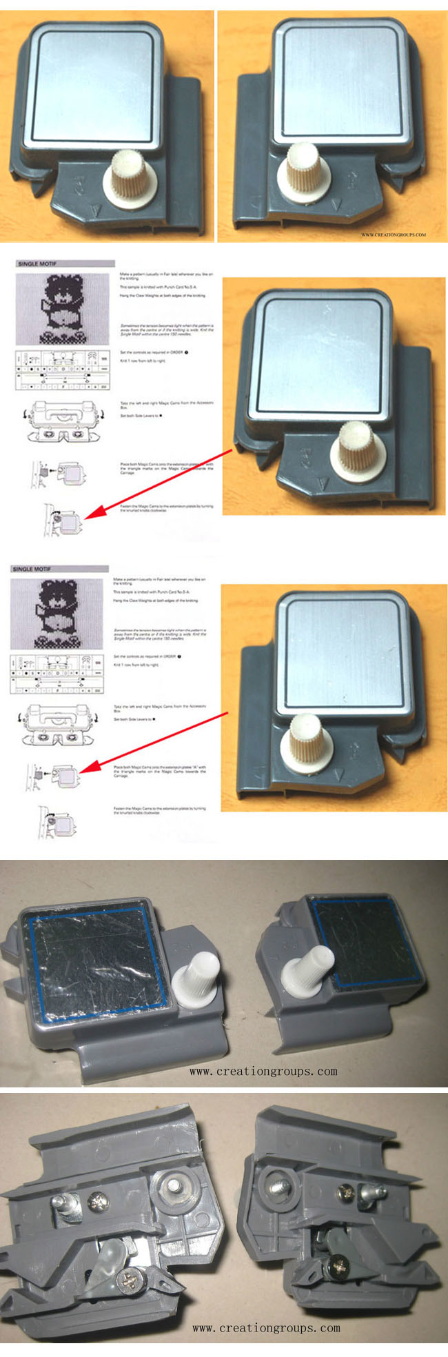 Magic Cam Right + Left for Silver Reed Studio SK210 SK218 SK260 270 SK280 SK560 840