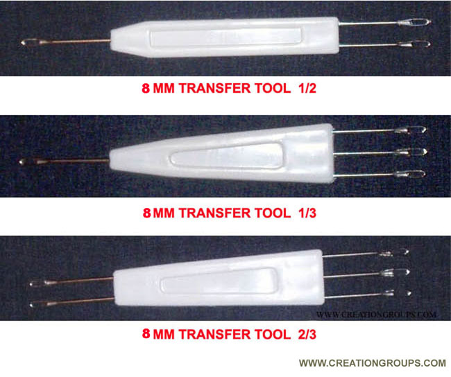 Transfer Tool 8mm 1X2 1X3 2X3 for Studio Singer HK100 SK120 SK140 Bond Corona