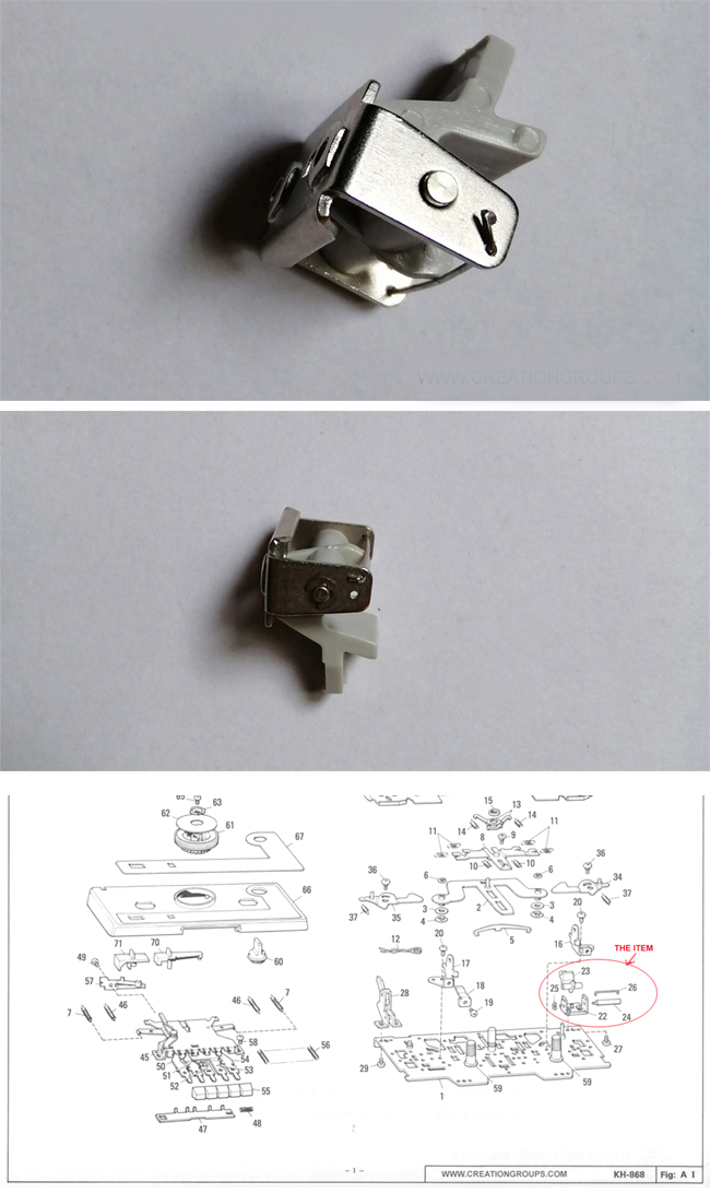 Row Counter Tripper Assembly for Brother KH864 KH868 KH910 KH930 KH940 KH970