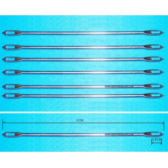 6 Double Eye Needle Transfer Tool - Standard 4.5mm 5mm Fine Gauge 3.6mm 3.5mm