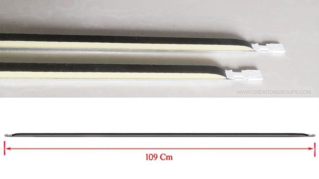 2 Sponge Bar Retaining Bar for Brother 9mm KR260 KR230 KH230 & 6mm KH160 KR160