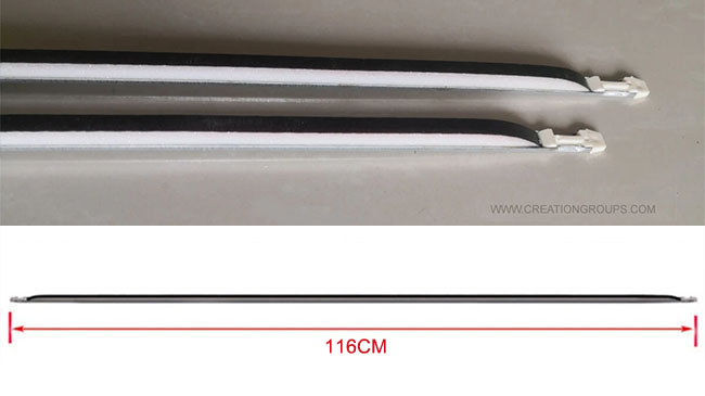 2 Sponge Bar Silver Reed Type 116cm for 7mm Creative CG170,Artisan GE63,70D,70D+